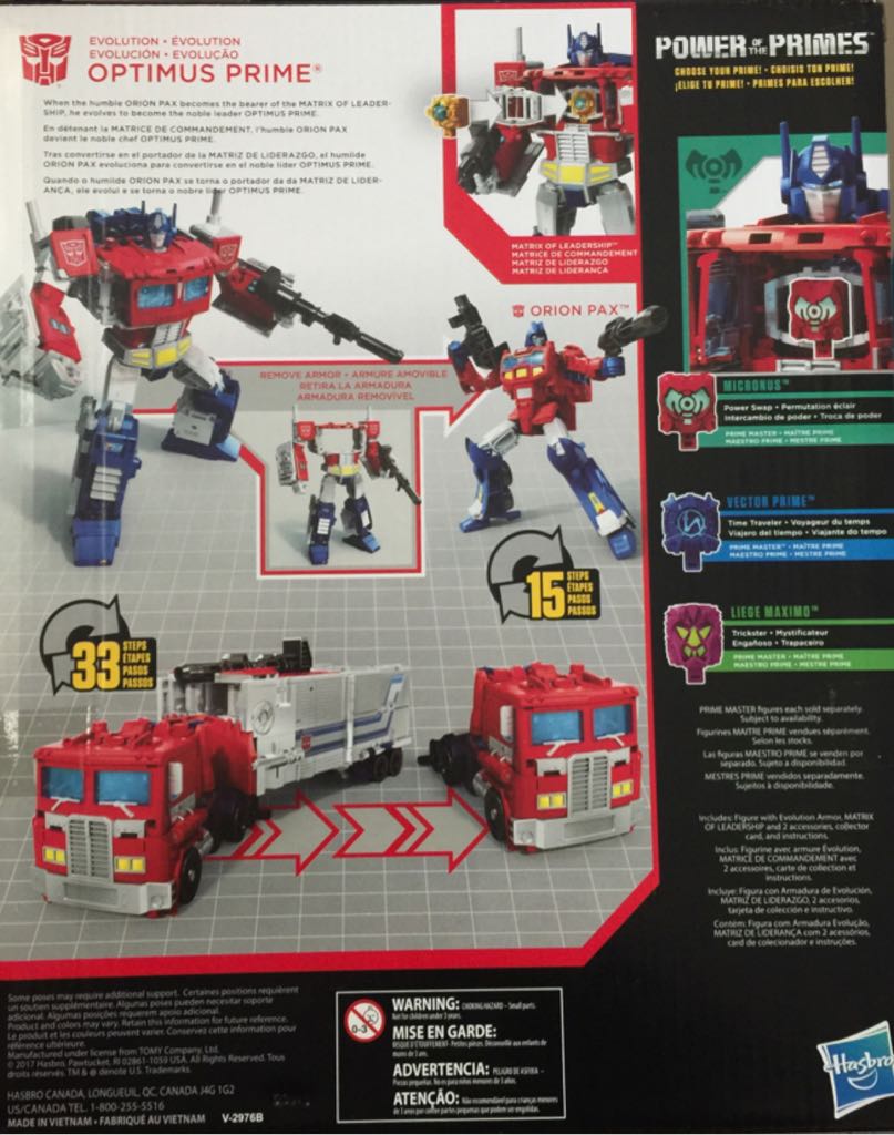 Power Of The Primes: Orion Pax to Optimus Prime - Hasbro (The Transformers) action figure collectible [Barcode 630509620777] - Main Image 2