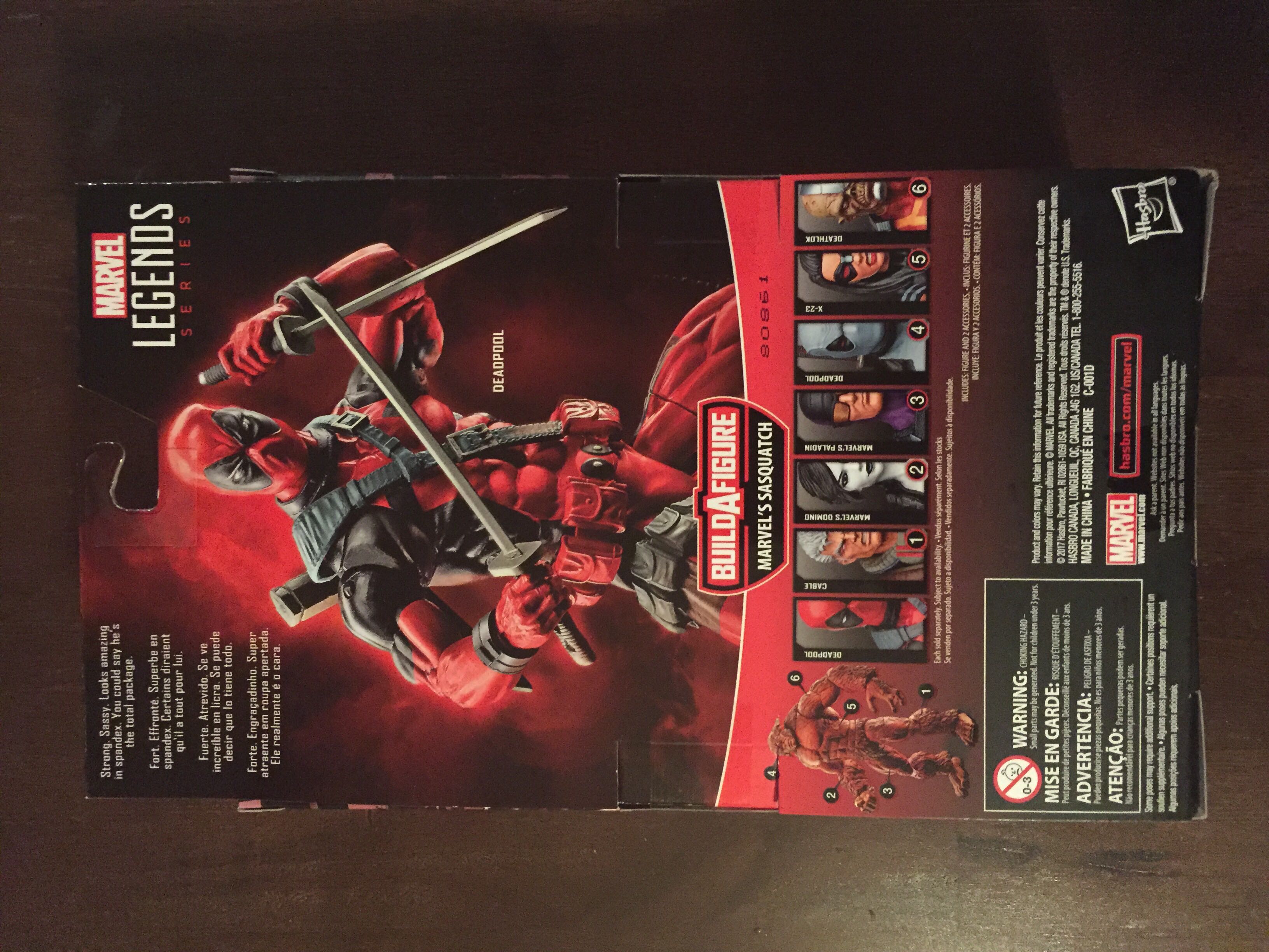 Deadpool - Hasbro (Marvel Legends - BAF Sasquatch) action figure collectible [Barcode 630509621040] - Main Image 3