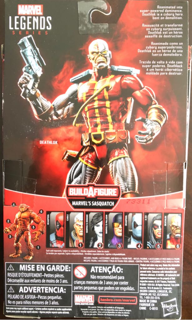 BAF Marvel’s Sasquatch: 6 Deathlok - Hasbro (Marvel’s Sasquatch BAF Wave) action figure collectible [Barcode 630509621088] - Main Image 2