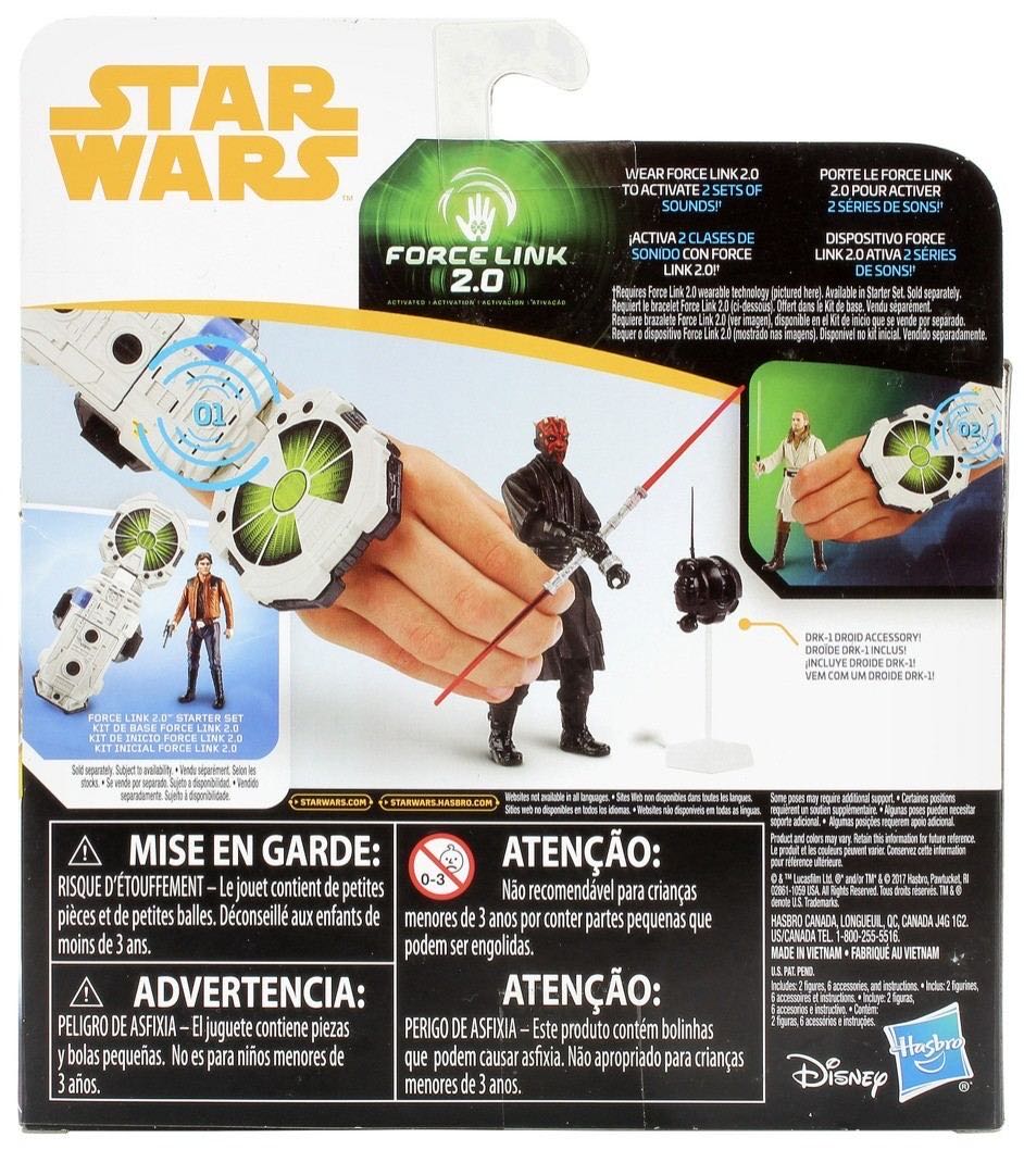 Darth Maul and Qui-Gon Jinn - Hasbro (Star Wars) action figure collectible [Barcode 630509622221] - Main Image 4