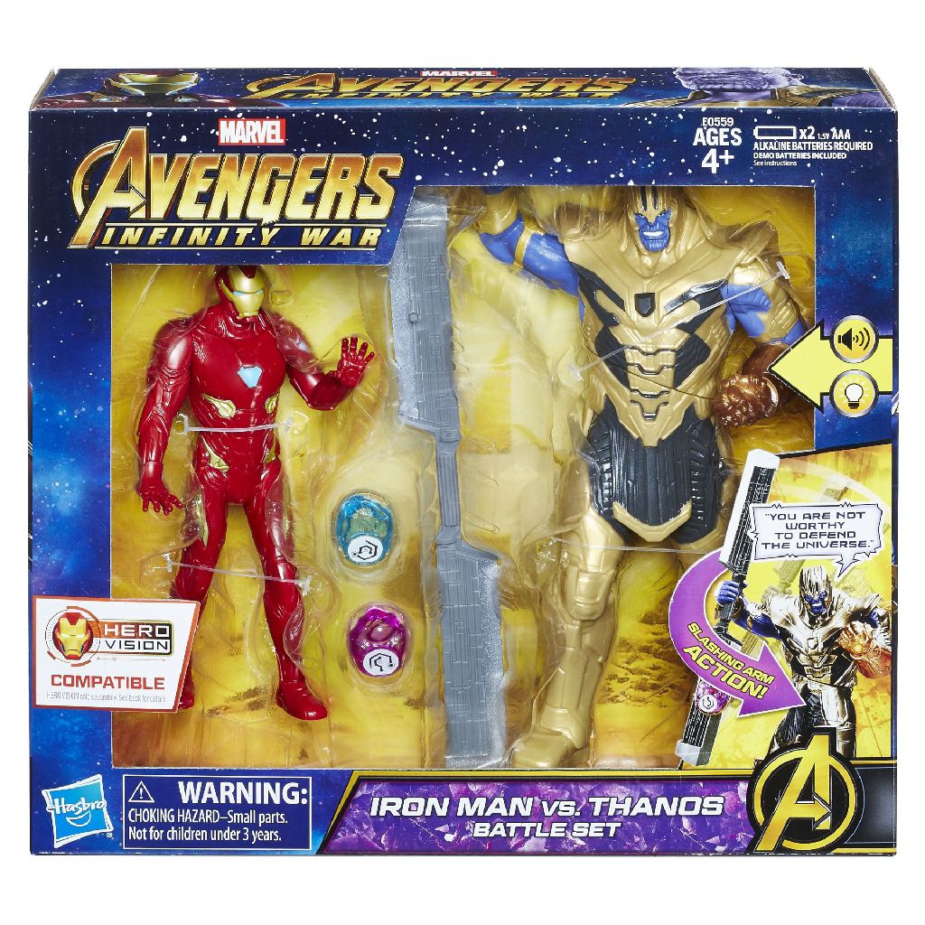 Iron Man Vs. Thanos Battle Set - Hasbro (Marvel Avengers: Infinity War) action figure collectible [Barcode 630509622665] - Main Image 2