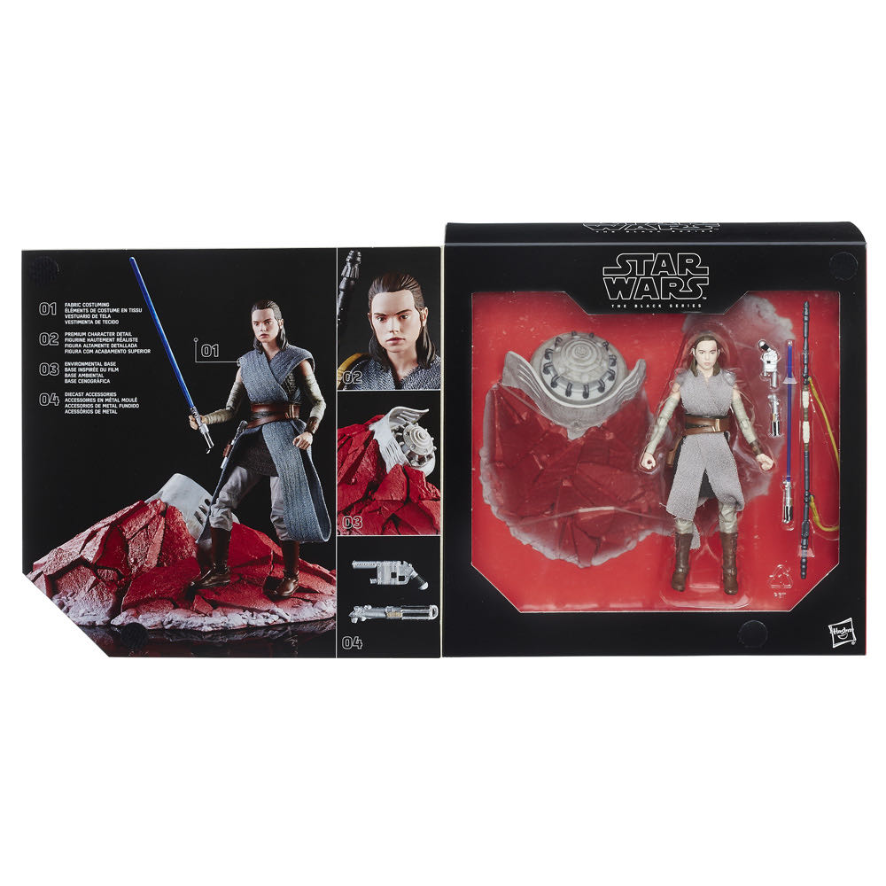 SW BS Rey (Jedi Training) - Hasbro (Star Wars Black Series 6”) action figure collectible [Barcode 630509625345] - Main Image 3
