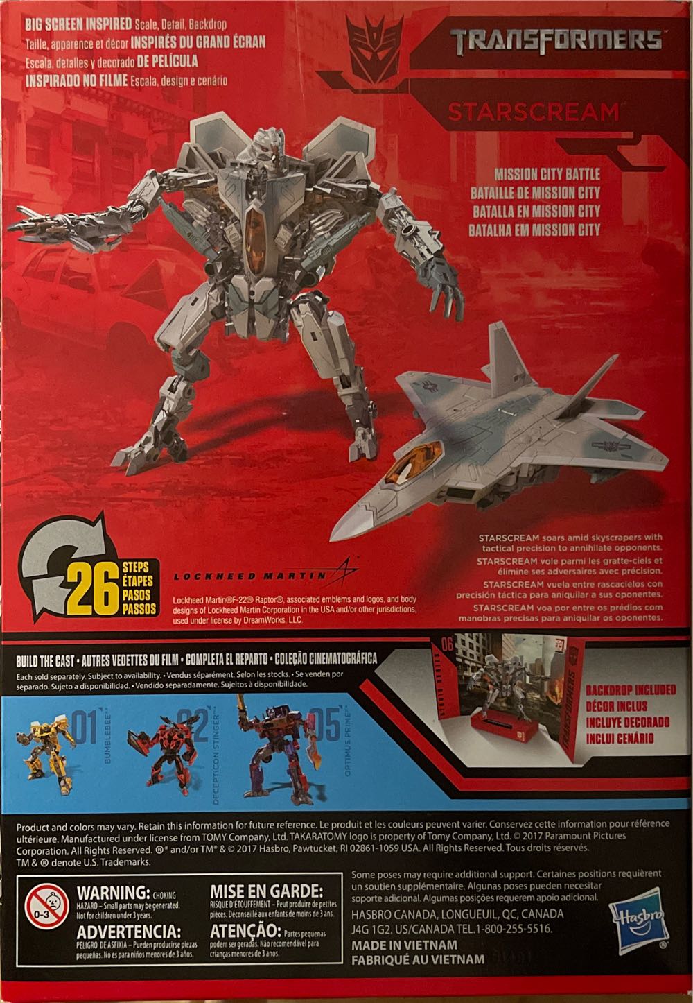 Transformers Studio Series Starscream - Hasbro/Takara (Transformers: Studio Series) action figure collectible [Barcode 630509628179] - Main Image 4