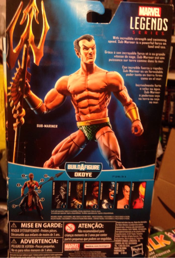 BAF Okoye: 5 Sub-Mariner - Hasbro (Okoye BAF Wave) action figure collectible [Barcode 630509628322] - Main Image 2