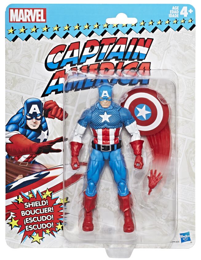 CAPTAIN AMERICA (Retro) - Hasbro (Marvel Legends Retro Series) action figure collectible [Barcode 630509628421] - Main Image 1
