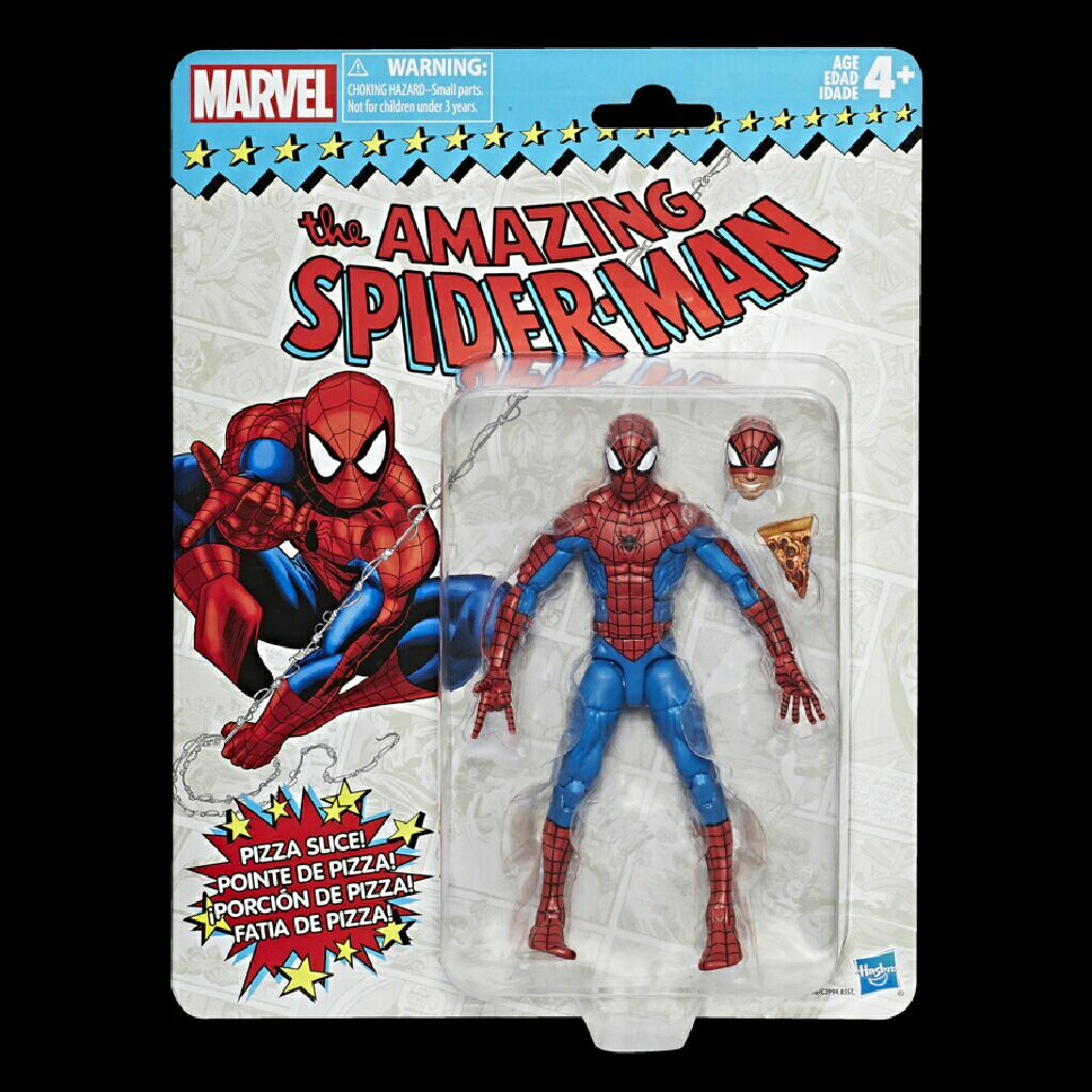 Spider-Man (Pizza Slice) - Hasbro (Marvel Legends Vintage Wave 1) action figure collectible [Barcode 630509628438] - Main Image 2