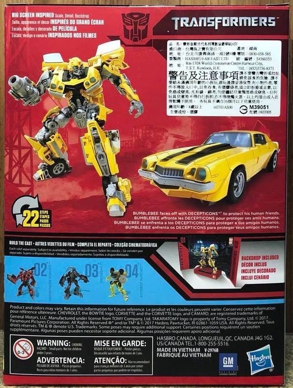 01 Bumblebee: Transformers Studio Series Deluxe Class - Hasbro (Studio Series Deluxe Class 01) action figure collectible [Barcode 630509629008] - Main Image 3