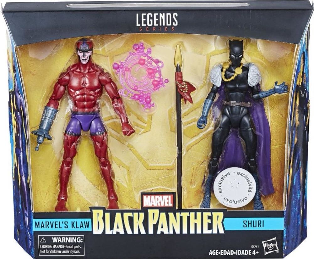 Black Panther : Klaw & Shuri - Hasboro (Marvel Legends Toys Are Us Exclusive) action figure collectible [Barcode 630509630974] - Main Image 3