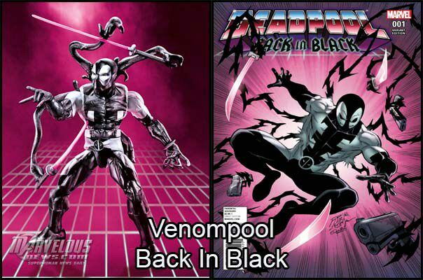 Marvel Legends BACK IN BLACK DEADPOOL Gamestop Exclusive   - Hasbro (Marvel Legends Deadpool) action figure collectible [Barcode 630509632015] - Main Image 2