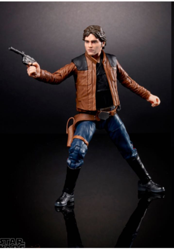 Han Solo (Solo) - Hasbro (Star Wars Black 6”) (Starwars Black 6 inch) action figure collectible [Barcode 630509655809] - Main Image 2