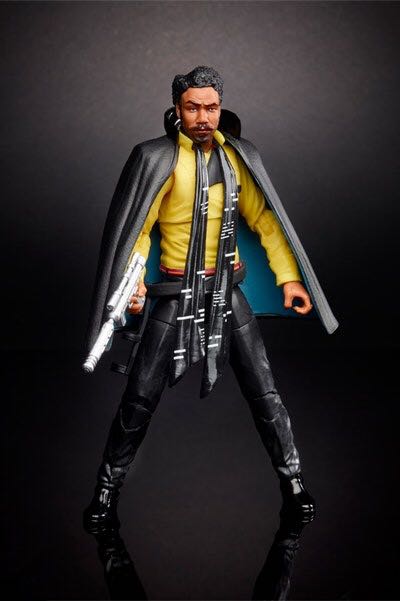 Lando Calrissian (Solo) - Hasbro (Star Wars Black 6”) (Starwars Black 6 inch) action figure collectible [Barcode 630509655823] - Main Image 2