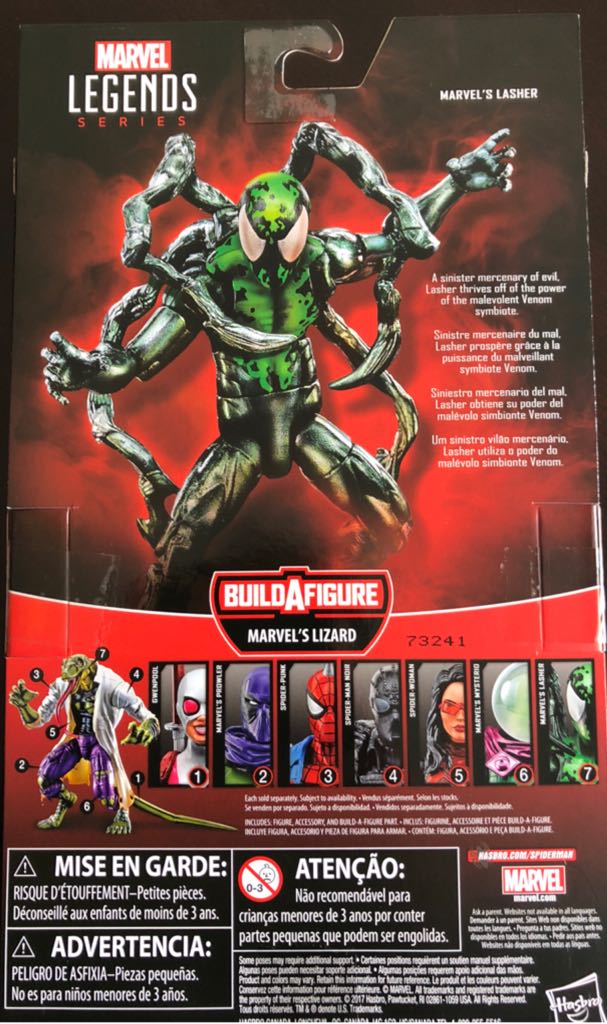 Lasher - Hasbro (Marvel Legends Spider-Man) action figure collectible [Barcode 630509658534] - Main Image 2