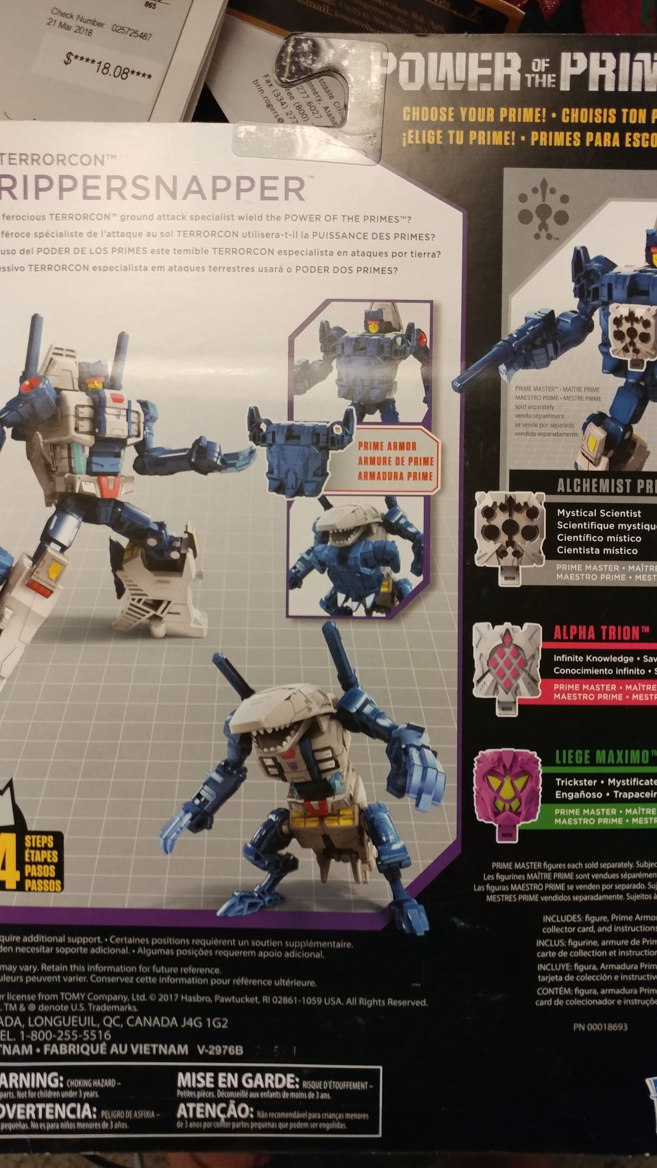 Rippersnapper (Power Of The Primes) - Hasbro (Transformers) action figure collectible [Barcode 630509659258] - Main Image 2
