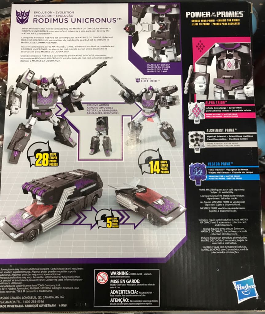 Transformers Power Of The Primes Rodimus Unicronus - Hasbro/Takara (Prime Wars Trilogy) action figure collectible [Barcode 630509662739] - Main Image 2