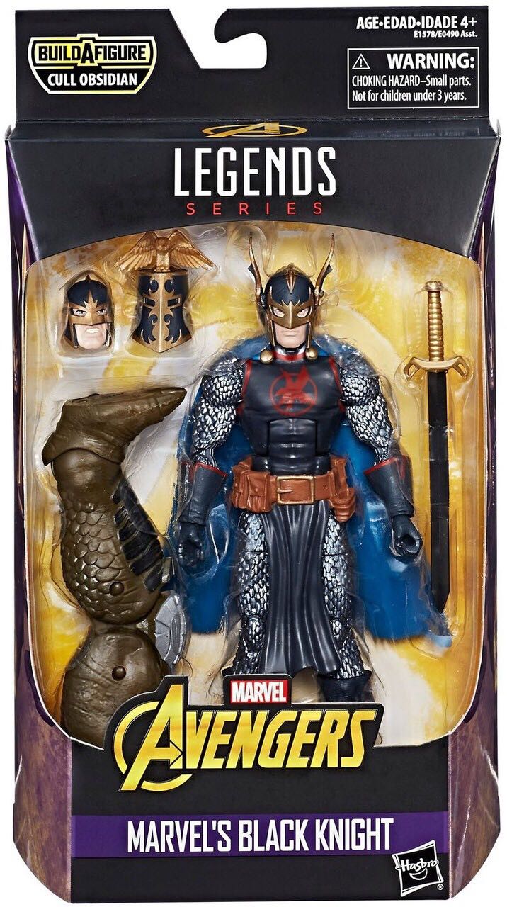 Black Knight (Dane Whitman) - Hasbro (Cull Obsidian BAF Wave) action figure collectible [Barcode 630509682126] - Main Image 3
