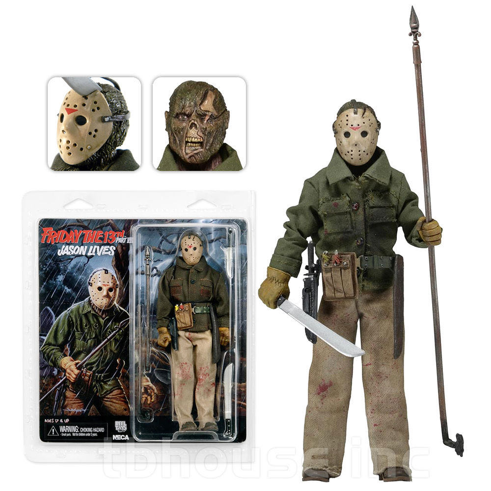 Jason Voorhees Retro Clothed (Friday The 13th Part VI Jason Lives) - Neca (Friday The 13th) action figure collectible [Barcode 634482149263] - Main Image 3
