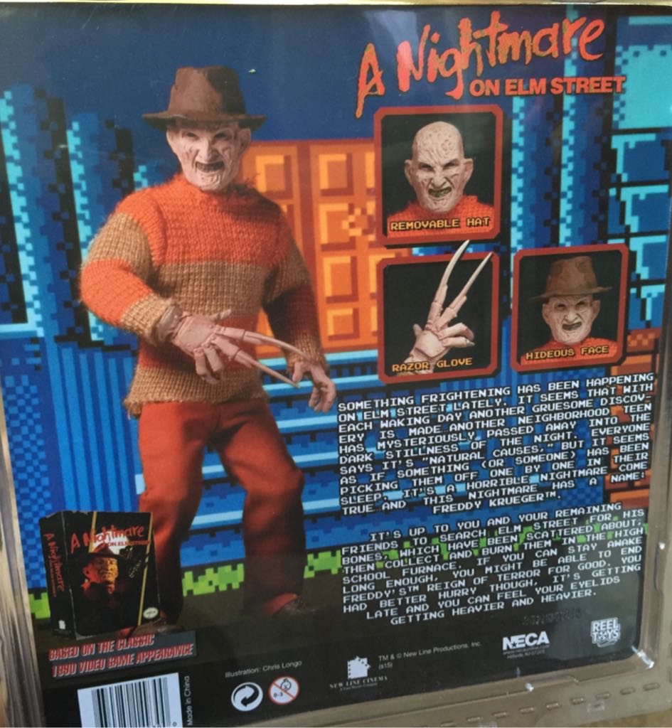 Neca Retro: Freddy Krueger Toys R Us Exclusive - Neca Reel Toys (A Nightmare On Elm Street) action figure collectible [Barcode 634482149300] - Main Image 2