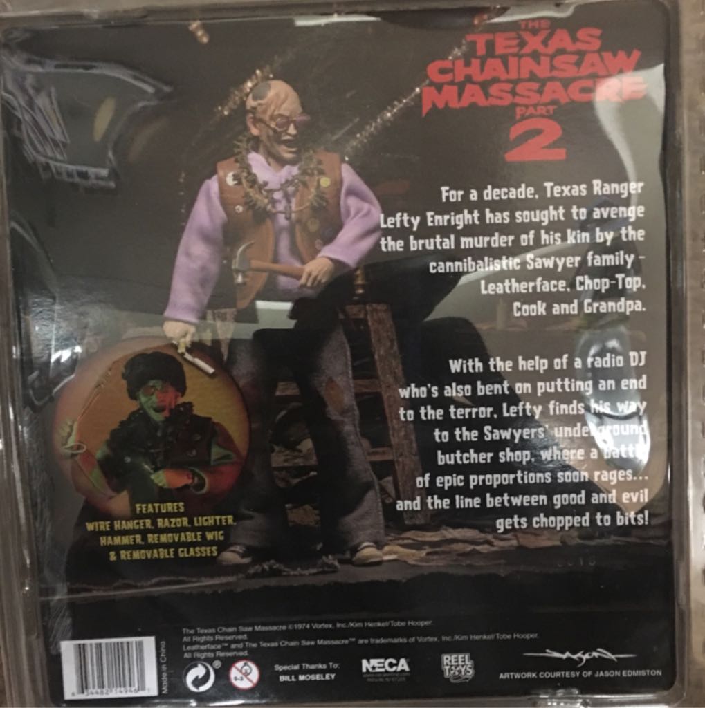 The Texas Chainsaw Massacre Part 2 - Chop Top - Neca (Mego: TCM 2) action figure collectible [Barcode 634482149461] - Main Image 2