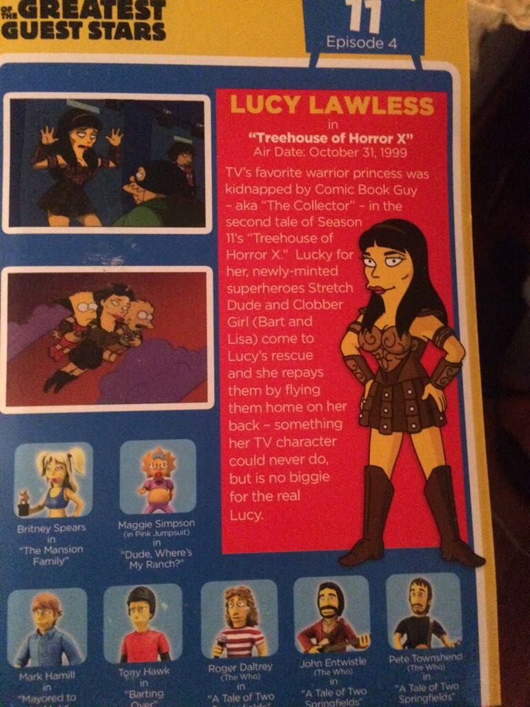 LUCY LAWLESS  - Neca (The Simpsons 25 Of The Greatest Guest Stars) action figure collectible [Barcode 634482160367] - Main Image 2