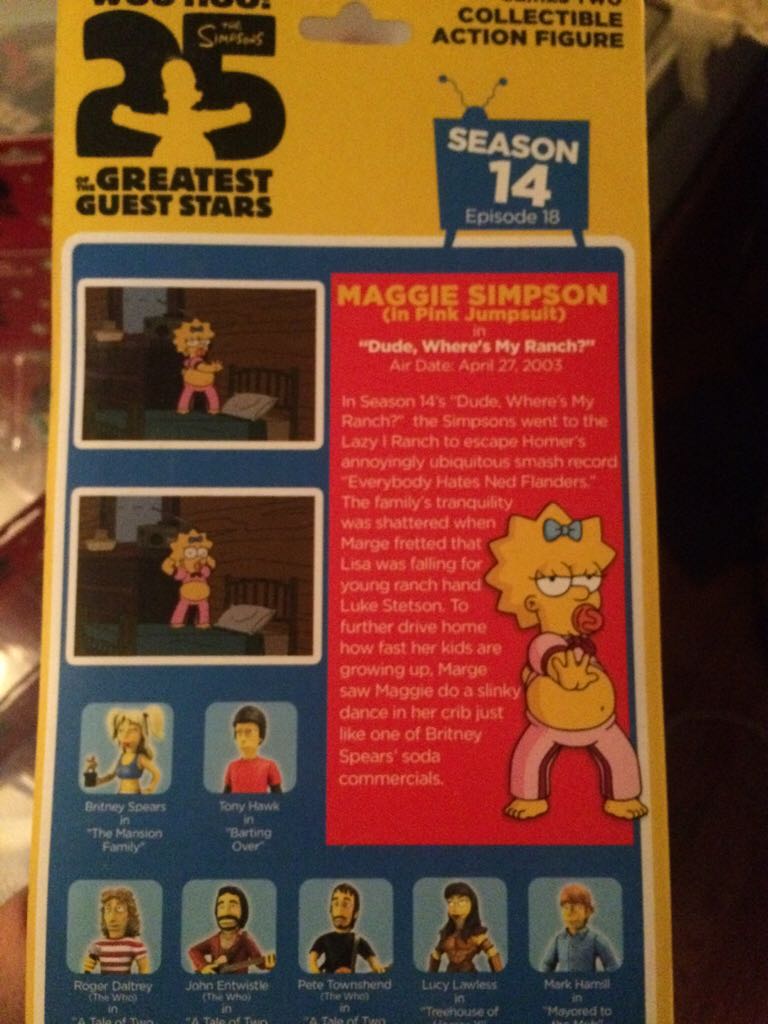 Maggie Simpson - Neca (Simpsons 25 Th Guest Stars) action figure collectible [Barcode 634482160404] - Main Image 2