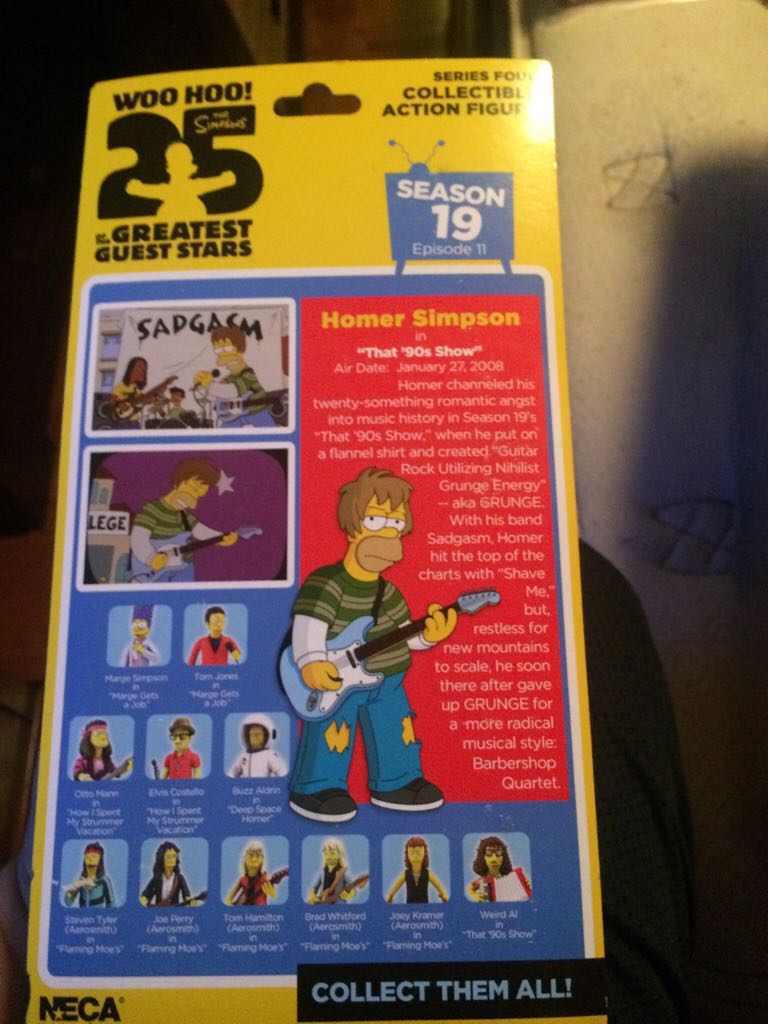 Homer Simpson - Neca (Simpsons 25 Th Guest Stars) action figure collectible [Barcode 634482160619] - Main Image 2
