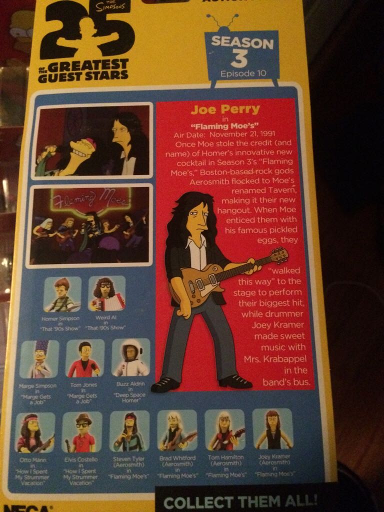 Joe Perry - Neca (Simpsons 25 Th Guest Stars) action figure collectible [Barcode 634482160671] - Main Image 2