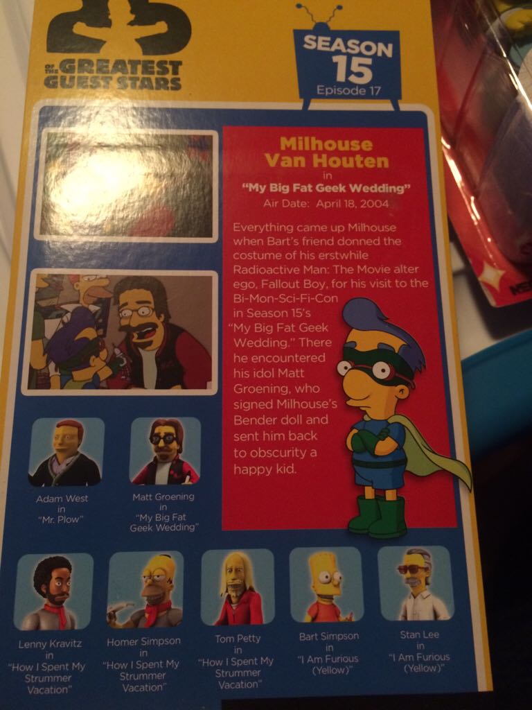 Milhouse Van Hiuten - Neca (Simpsons 25 Th Guest Stars) action figure collectible [Barcode 634482160763] - Main Image 2