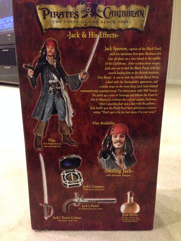 Captain Jack Sparrow - Sizzle (Pirates Of The Caribbean) action figure collectible [Barcode 634482301364] - Main Image 2