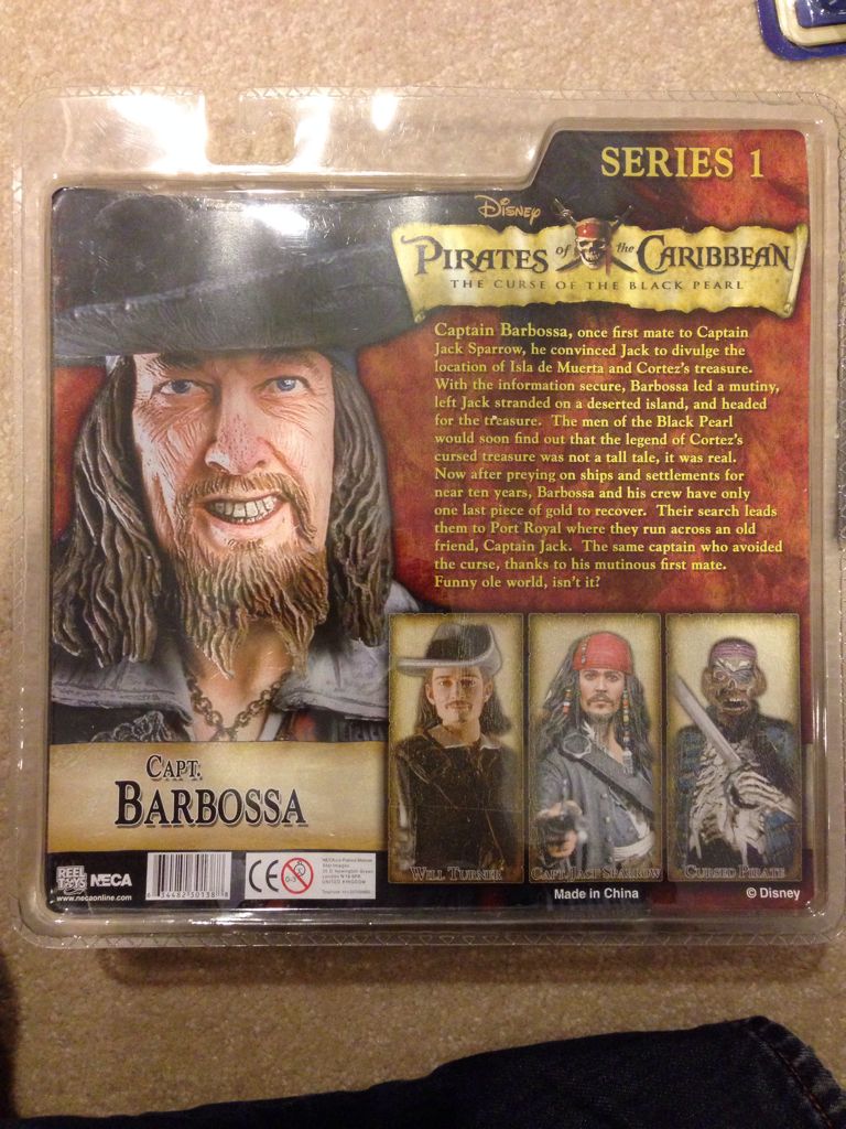 Captain Barbossa - Neca (Disney (Pirates of the Caribbean)) action figure collectible [Barcode 634482301388] - Main Image 2