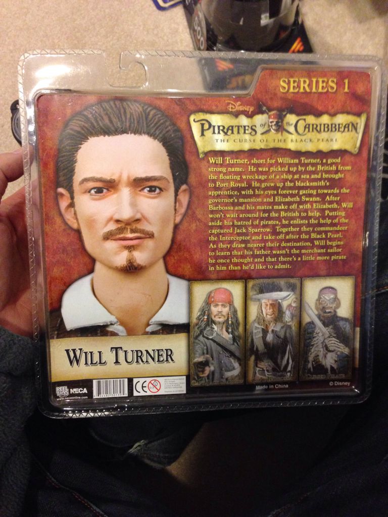 Will Turner - Neca (Pirates Of The Caribbean: The Curse Of The Black Pearl) action figure collectible [Barcode 634482301395] - Main Image 2