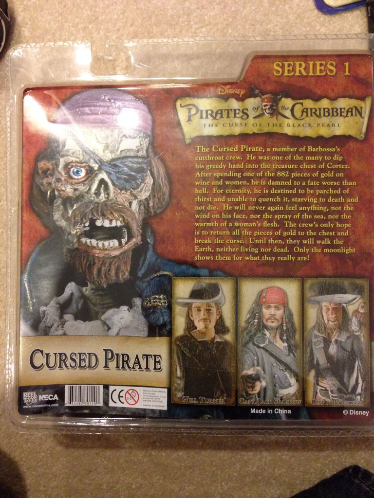 Cursed Pirate - Neca (Pirates Of The Caribbean The Curse Of The Black Pearl) action figure collectible [Barcode 634482301401] - Main Image 2