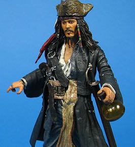 Captain Jack Sparrow - Neca (Pirates Of The Caribbean The Curse Of The Black Pearl) action figure collectible [Barcode 634482301418] - Main Image 2