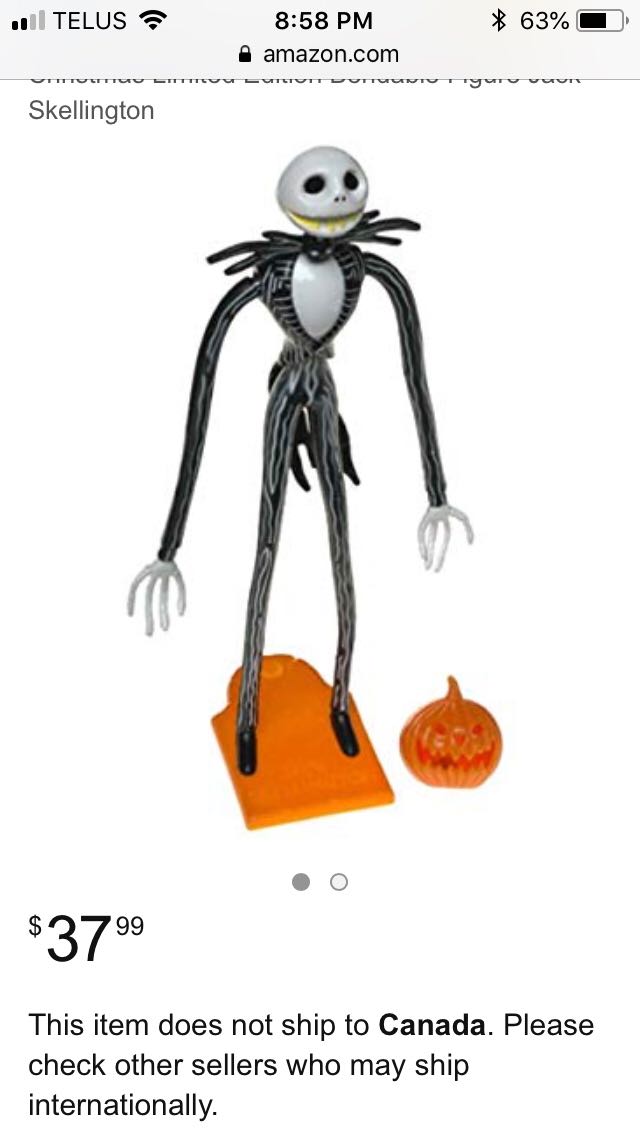 Nightmare Before Christmas- Limited Edition Figurines - Jack Skellington - Neca action figure collectible [Barcode 634482322703] - Main Image 2