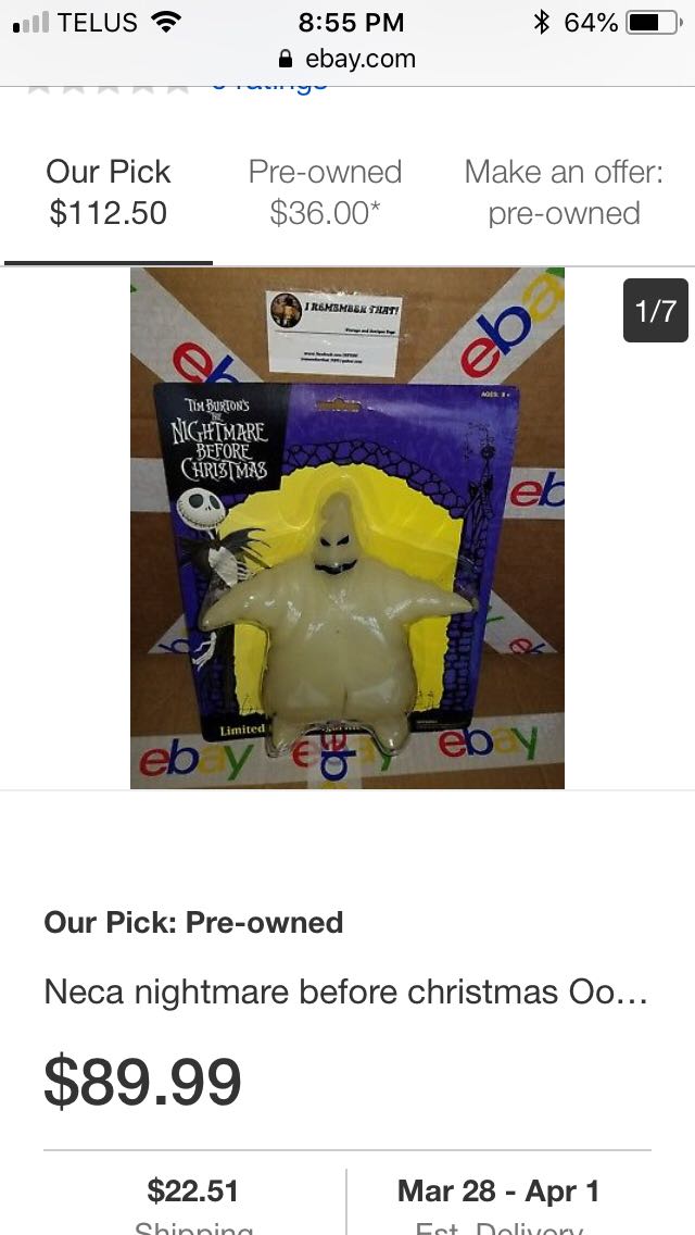 Nightmare Before Christmas- Limited Edition Figurines - Oogie Boogie - Neca action figure collectible [Barcode 634482322772] - Main Image 2