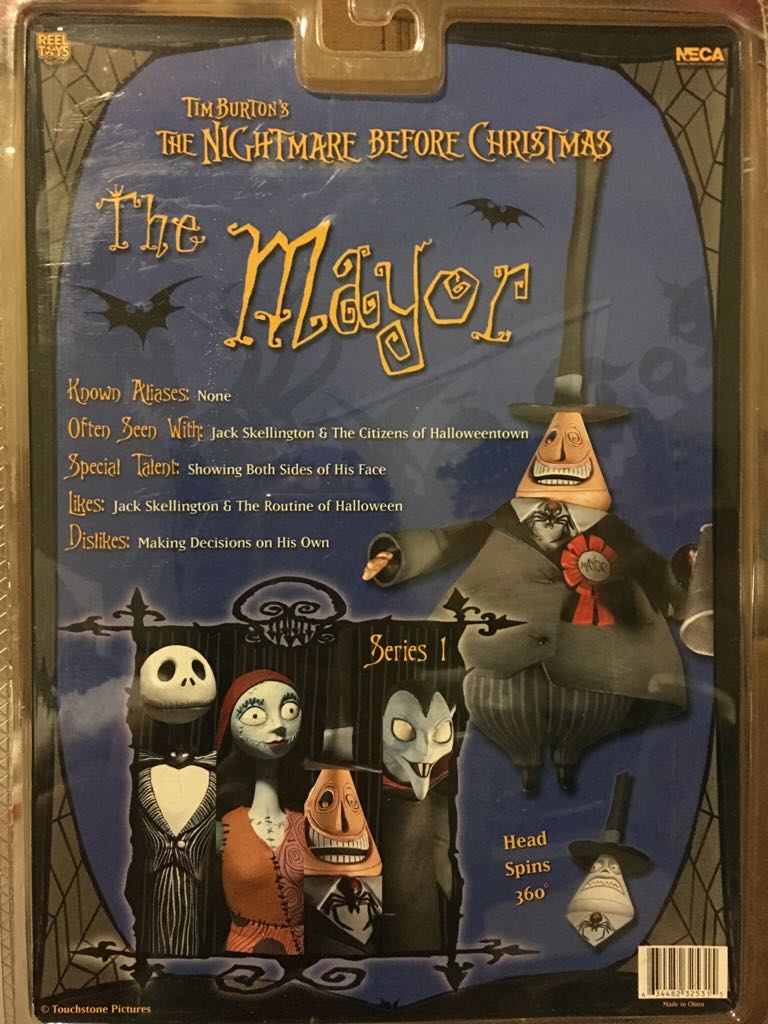 The Mayor - Neca/Reel Toys (The Nightmare Before Christmas) action figure collectible [Barcode 634482325315] - Main Image 2