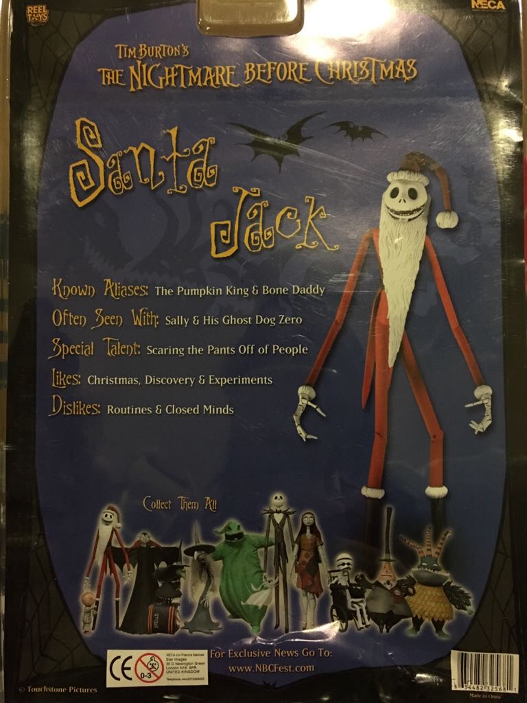 Santa Jack - Neca/Reel Toys (The Nightmare Before Christmas) action figure collectible [Barcode 634482325681] - Main Image 2