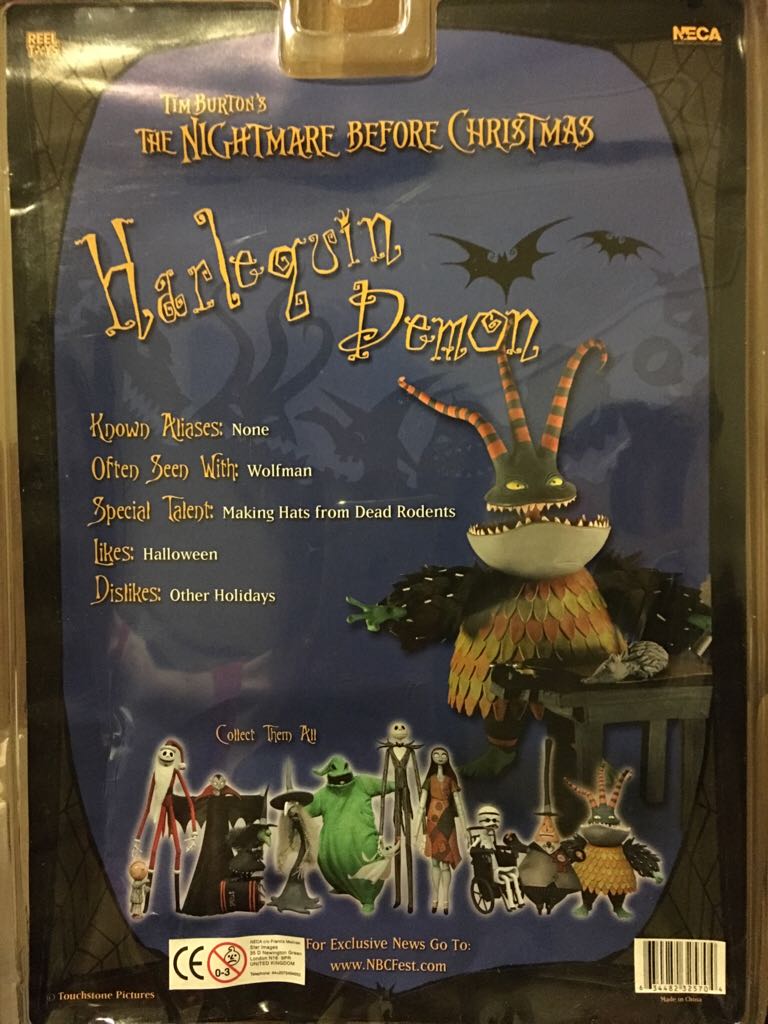 Harlequin Demon - Neca/Reel Toys (The Nightmare Before Christmas) action figure collectible [Barcode 634482325704] - Main Image 2