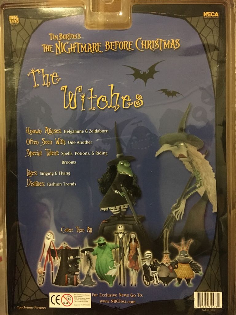 The Witches - Neca/Reel Toys (The Nightmare Before Christmas) action figure collectible [Barcode 634482325711] - Main Image 2