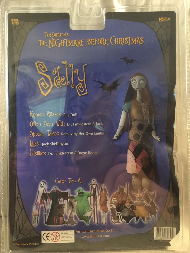 Sally - Neca/Reel Toys (The Nightmare Before Christmas) action figure collectible [Barcode 634482326510] - Main Image 2