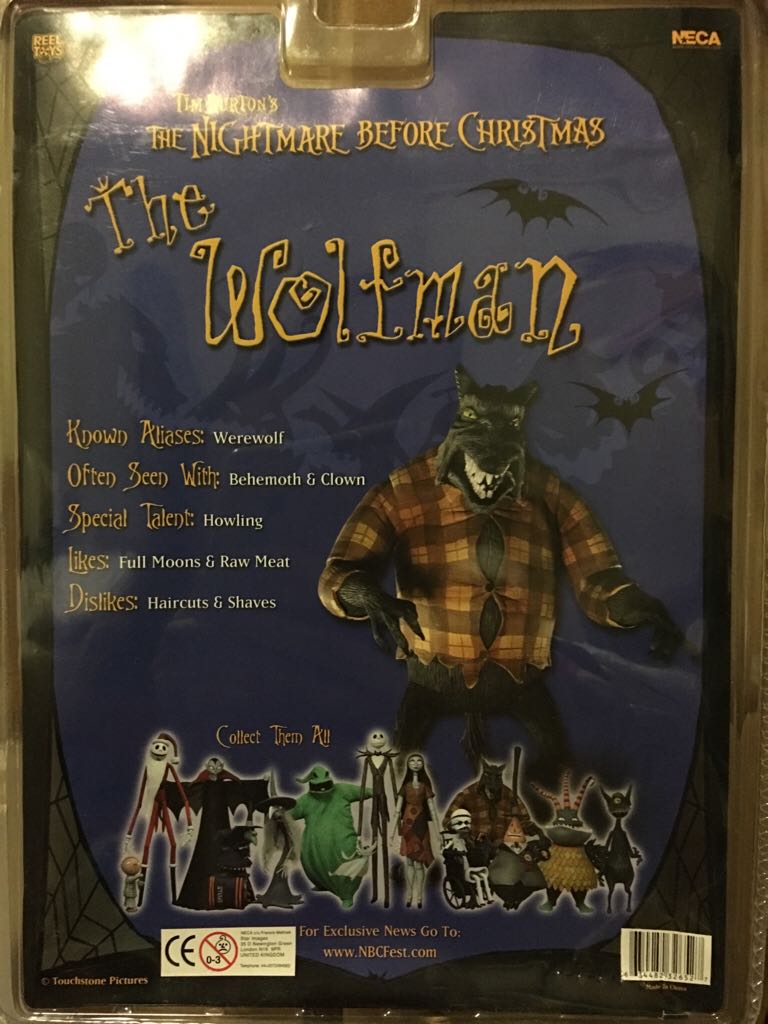 Nightmare Before Christmas - The Wolfman - Series 3 - NECA, Inc. (The Nightmare Before Christmas) action figure collectible [Barcode 634482326527] - Main Image 2