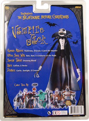 Nightmare Before Christmas - Vampire Jack - Exclusive - Neca Reel Toys (The Nightmare Before Christmas) action figure collectible [Barcode 634482326862] - Main Image 2
