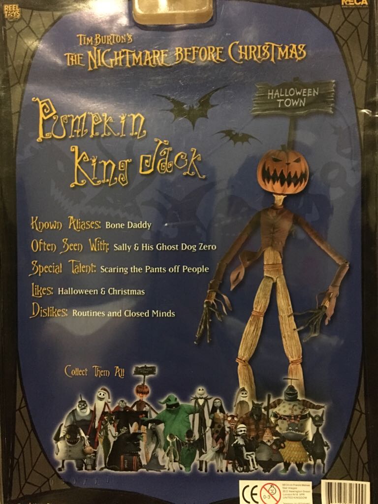 Nightmare Before Christmas- Pumpkin King Jack - Neca (The Nightmare Before Christmas) action figure collectible [Barcode 634482326909] - Main Image 2