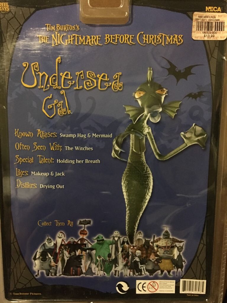 Undersea Gal - Neca/Reel Toys (The Nightmare Before Christmas) action figure collectible [Barcode 634482326985] - Main Image 2