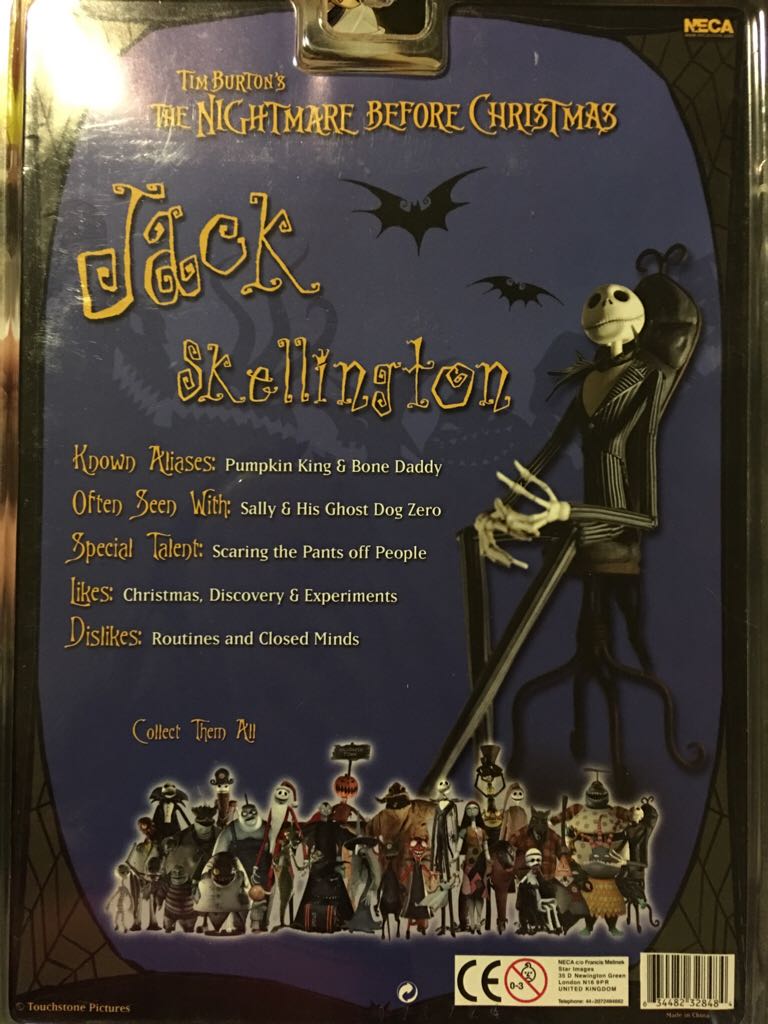Jack Skellington - Neca Toys (The Nightmare Before Christmas) action figure collectible [Barcode 634482328484] - Main Image 2