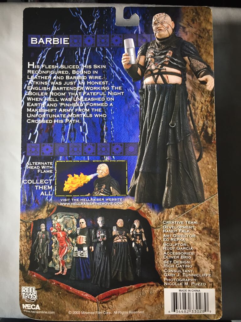 Barbie - Neca (Hellraiser) action figure collectible [Barcode 634482330289] - Main Image 2