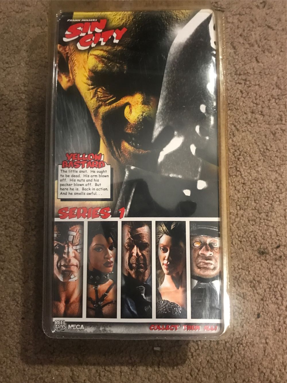 Yellow Bastard (color, no smile) - Neca (Sin City) action figure collectible [Barcode 634482332306] - Main Image 3