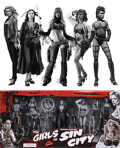 Neca The Girls Of Sin City Set (B&W) - Neca (Sin City Movie) action figure collectible [Barcode 634482332979] - Main Image 2
