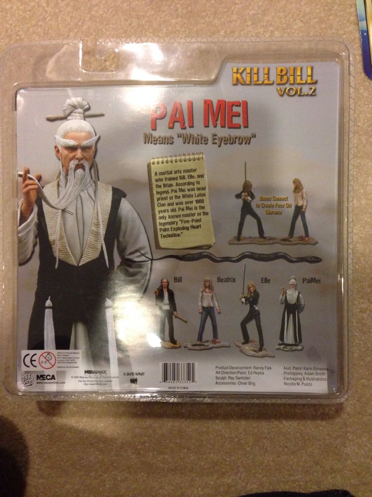 Pai Mei - Neca (Kill Bill Vol. 2) action figure collectible [Barcode 634482333525] - Main Image 2