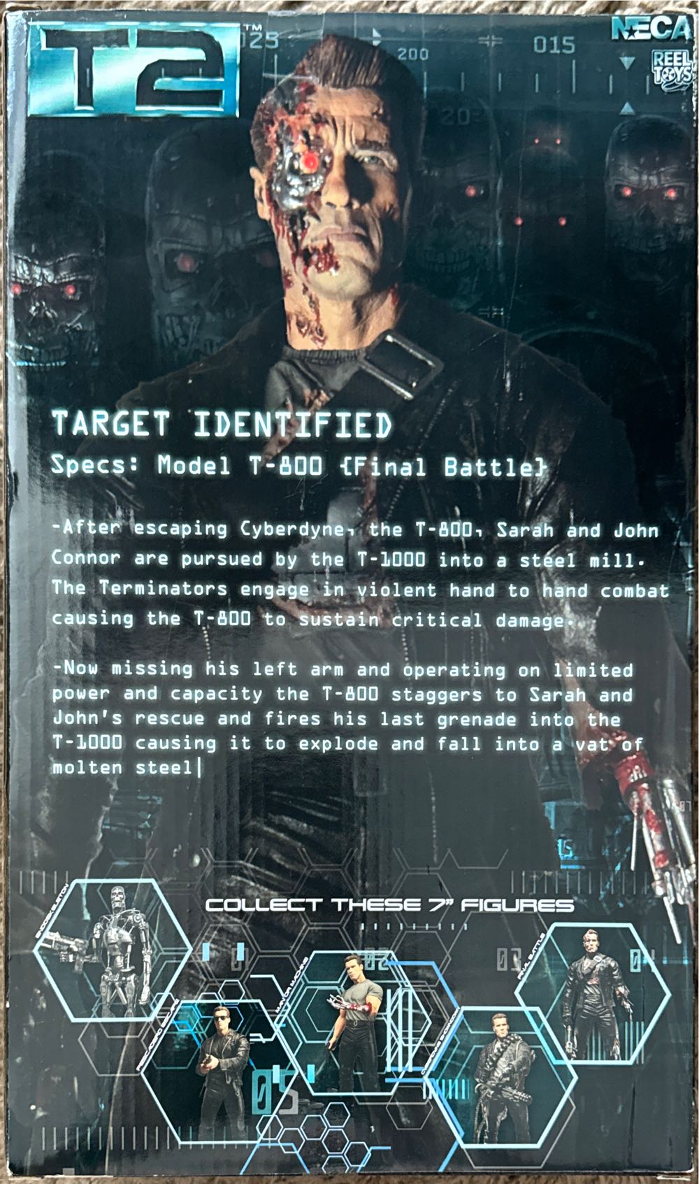 T-800 {Final Battle} 12” Action Figure - Neca (Terminator) action figure collectible [Barcode 634482398418] - Main Image 2