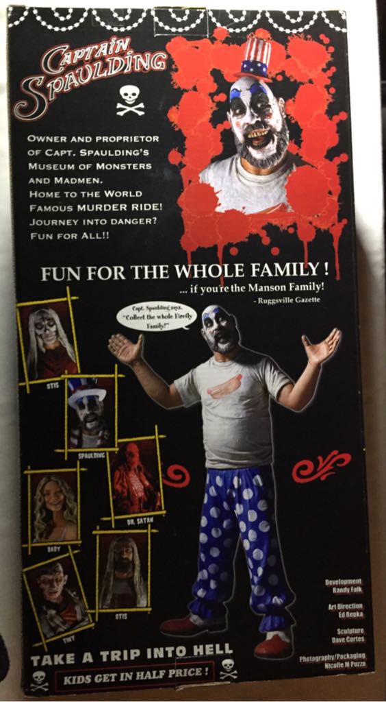 Captain Spaulding Talking 18inch - Neca (House Of 1000 Corpses) action figure collectible [Barcode 634482399125] - Main Image 2